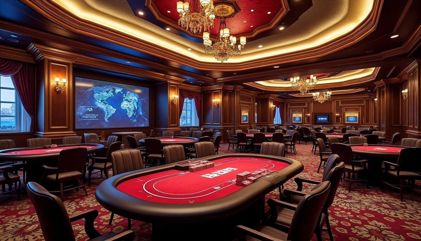 découvrez la salle de poker venetian deepstack aux usa, un lieu incontournable pour des tournois de poker passionnants et inoubliables. vivez l'expérience ultime du poker dans un cadre exceptionnel.
