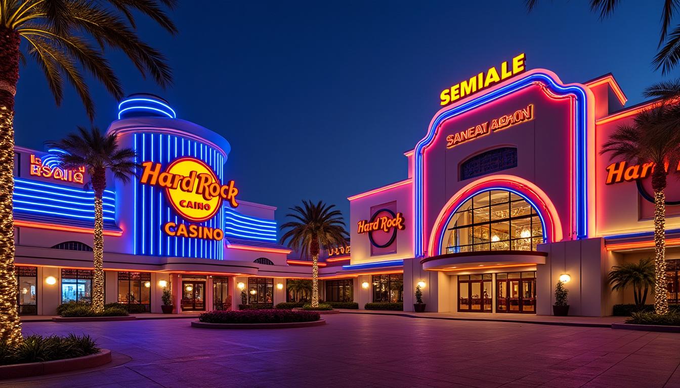 découvrez la salle de poker seminole hard rock à hollywood, usa : un lieu emblématique offrant des parties passionnantes, une atmosphère unique et des événements incontournables pour les amateurs de poker.