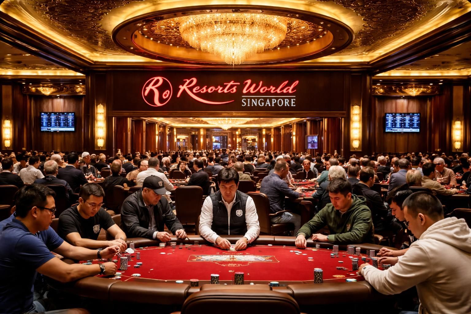 découvrez la salle de poker resorts world sentosa à singapour, un lieu incontournable offrant une expérience de jeu exceptionnelle, un cadre luxueux et des tournois passionnants pour tous les amateurs de poker.